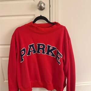 Red Parke Mockneck Sweatshirt